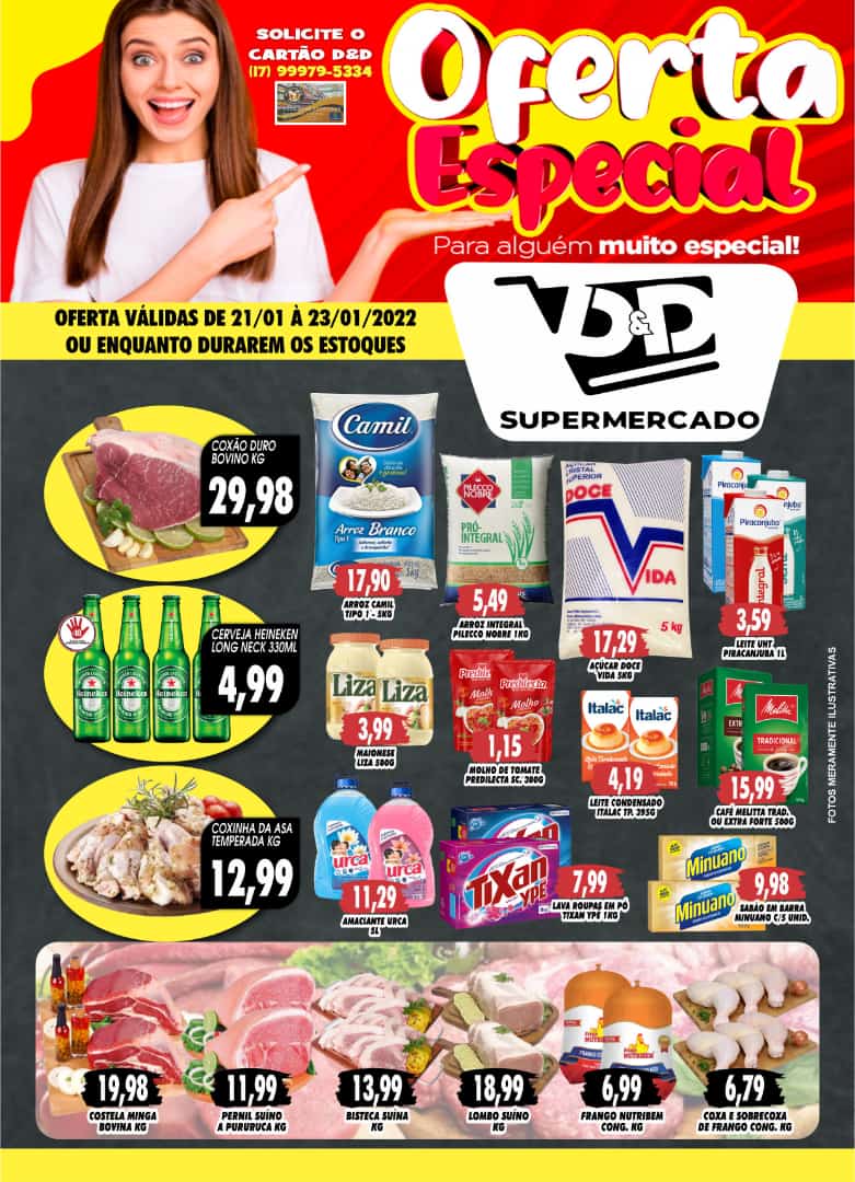 Economia é no D&D Supermercados. Confira as ofertas válidas até domingo,23. Sua família merece o melhor!!!