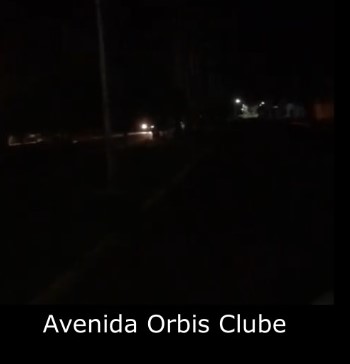 Em Guaíra: Sem manutenção da administração, Avenida Orbis Clube passa final de semana às escuras