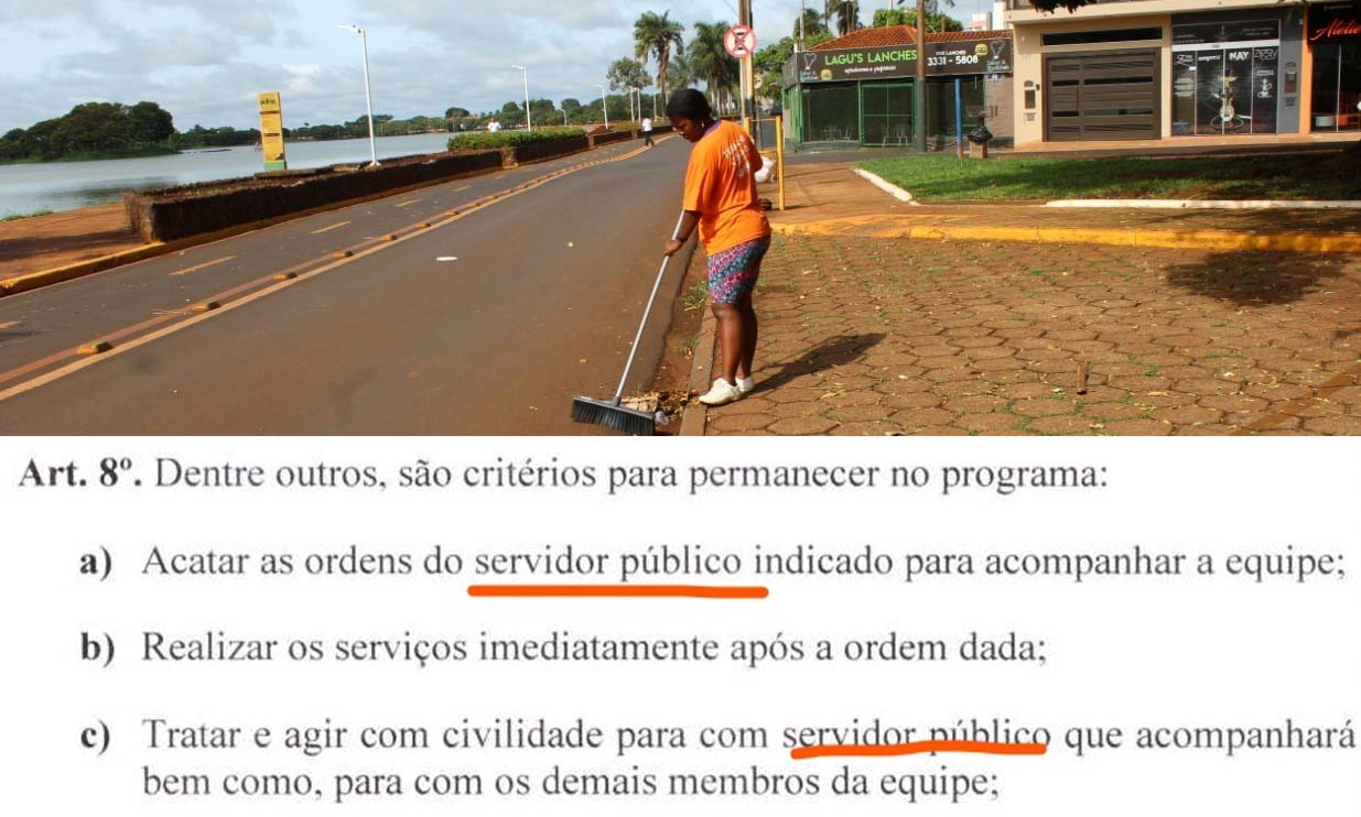 Em Guaíra: Conforme decreto, supervisão do Trabalho Cidadão deve ser feita por servidor público