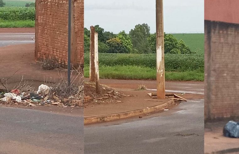 Em Guaíra: Moradores reclamam sobre lixo que se acumula pelas ruas do Bairro Lígia