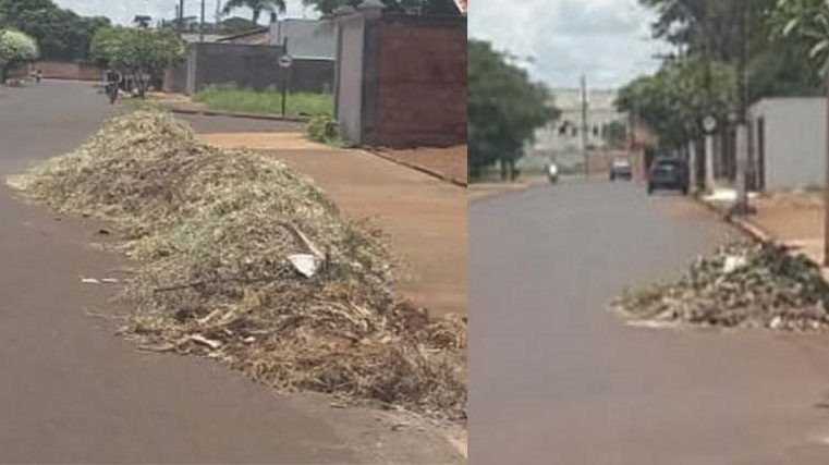 Em Guaíra: Lixo, entulho e, até mato alto cobrindo bancos de praça, é a situação encontrada em vários pontos da cidade