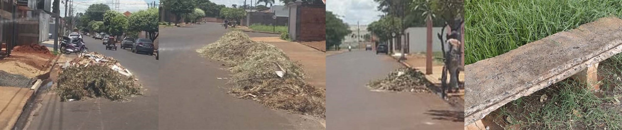 Em Guaíra: Lixo, entulho e, até mato alto cobrindo bancos de praça, é a situação encontrada em vários pontos da cidade