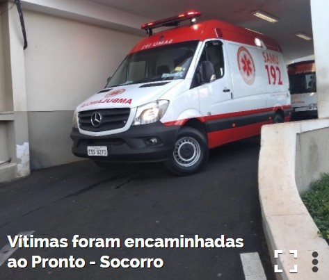 Em Barretos: SAMU atende vítimas de acidente no Bairro Fortaleza