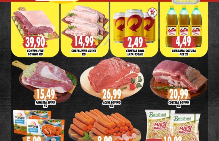 D&D SUPERMERCADOS. ABERTOS HOJE ATÉ AS 18HRS. MELHORES OFERTAS DA CIDADE!!!