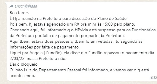 Em Guaíra: Servidores denunciam suspensão do atendimento pelo plano de saúde da Prefeitura por suposta, falta de pagamento