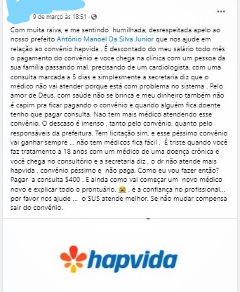 Em Guaíra: Servidores reclamam da prestação de serviço do plano de saúde da Prefeitura