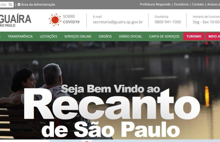 Em Guaíra: Site da Prefeitura Municipal está, novamente, no ar