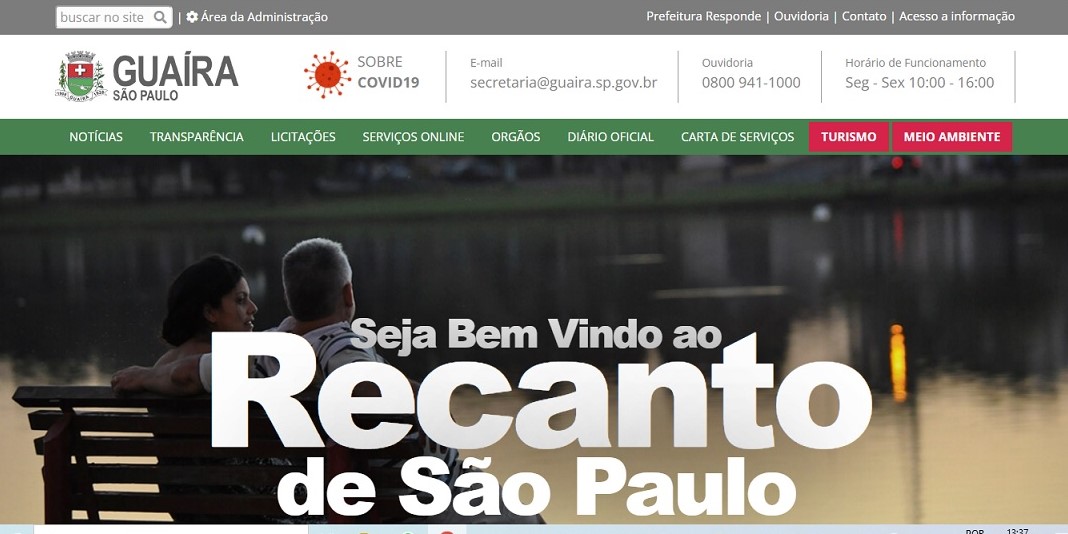 Em Guaíra: Site da Prefeitura Municipal está, novamente, no ar