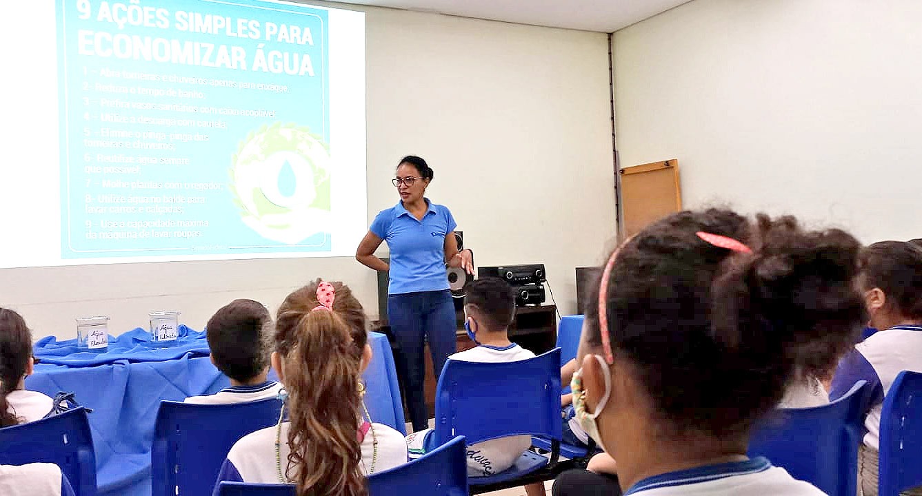 EM GUAÍRA: DEÁGUA INICIA A SEMANA DA ÁGUA COM PALESTRAS EDUCATIVAS PARA CRIANÇAS