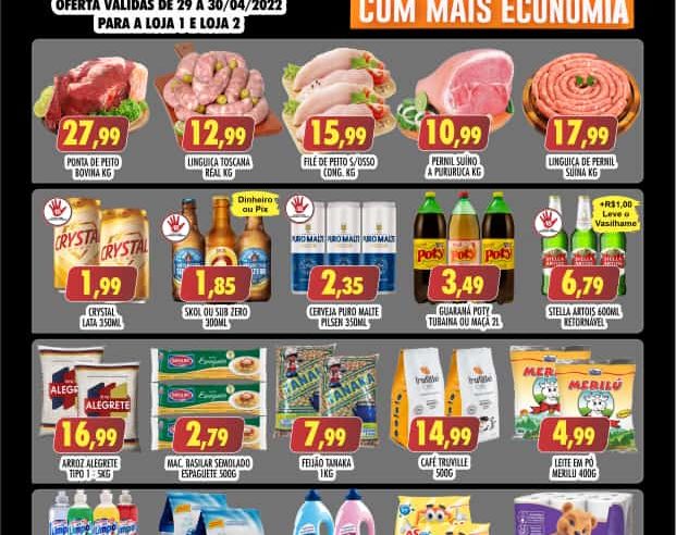 FECHAMENTO DE MÊS COM MUITO MAIS ECONOMIA É NO D&D SUPERMERCADOS. APROVEITE!!!