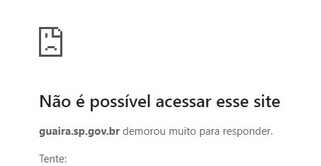 EM GUAÍRA: COM SITE FORA DO AR, PREFEITURA ESPERA QUE PROBLEMA SEJA SOLUCIONADO HOJE