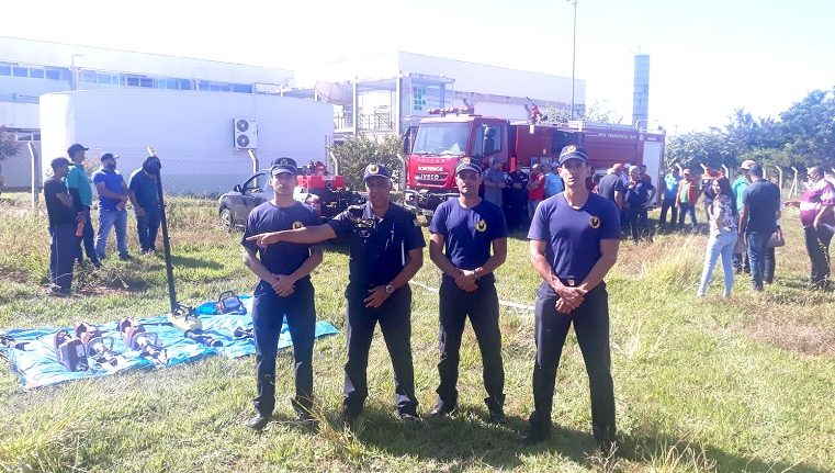 EM GUAÍRA: GCM FAZ TREINAMENTO DE PREVENÇÃO E COMBATE A INCÊNDIOS