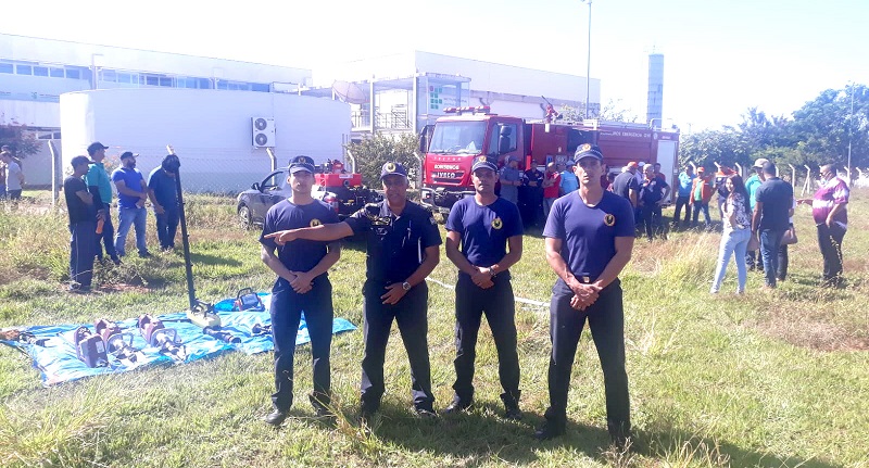 EM GUAÍRA: GCM FAZ TREINAMENTO DE PREVENÇÃO E COMBATE A INCÊNDIOS