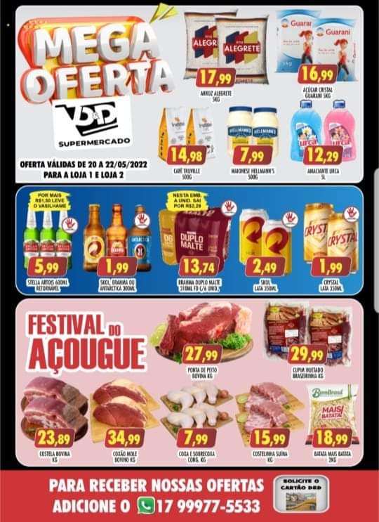 MEGA LISTÃO DE OFERTAS DO D&D SUPERMERCADOS. APROVEITE!!!