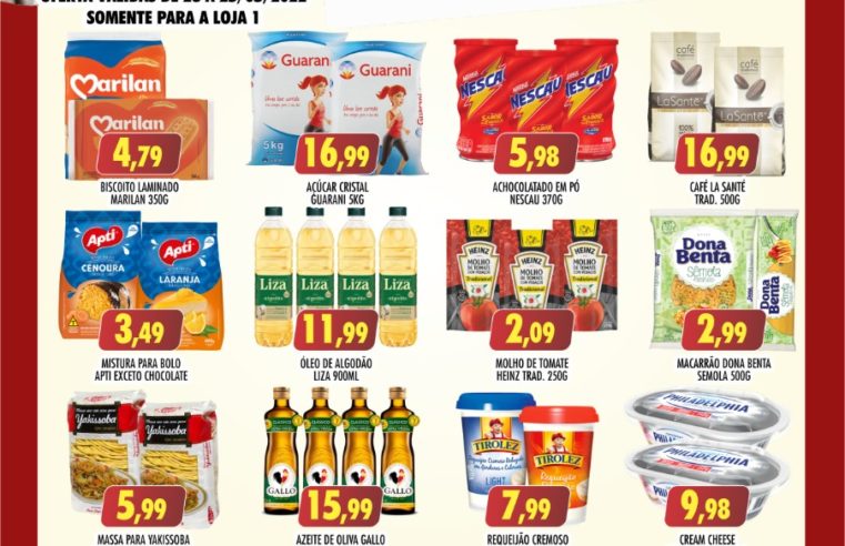 MEGA LISTÃO DE OFERTAS VÁLIDAS PARA A LOJA 1 DO D&D SUPERMERCADOS. APROVEITE!!!