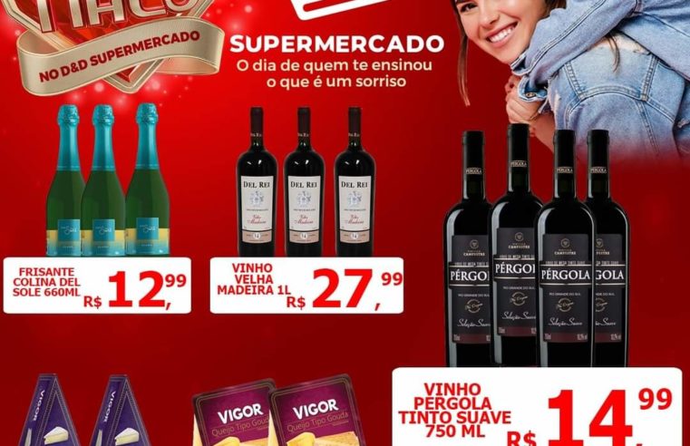 FINAL DE SEMANA ESPECIAL DAS MÃES!!! ISSO MESMO, PREPARAMOS TODA A LOJA TODA, PARA RECEBER AS MAMÃES E FAMILIARES PARA EFETUAREM UMA BOA COMPRA, COM MUITA ECONOMIA. D&D SUPERMERCADOS, O LUGAR CERTO PARA SUA FAMÍLIA!