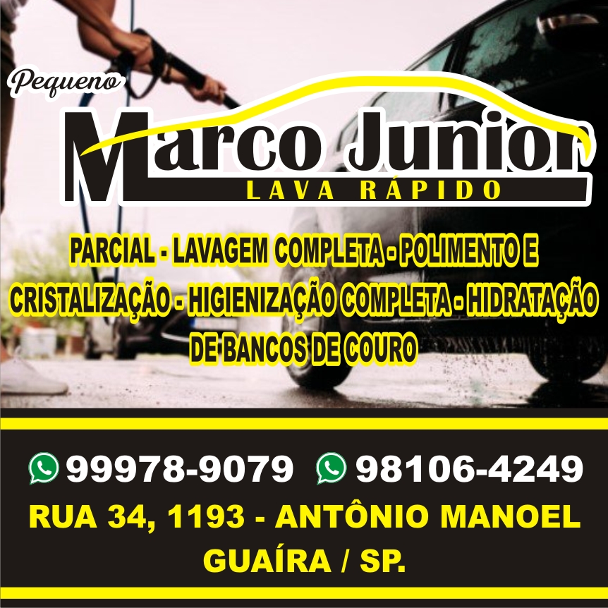 RAPIDEZ, QUALIDADE E SEGURANÇA É COM MARCO JÚNIOR LAVA RÁPIDO, COM EQUIPE ESPECIALIZADA PARA CUIDAR DO SEU VEÍCULO!!!!