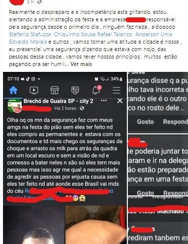 EM GUAÍRA: FREQUENTADORES RECLAMAM SOBRE TRATAMENTO DE SEGURANÇAS AO PÚBLICO DA FESTA DO PEÃO