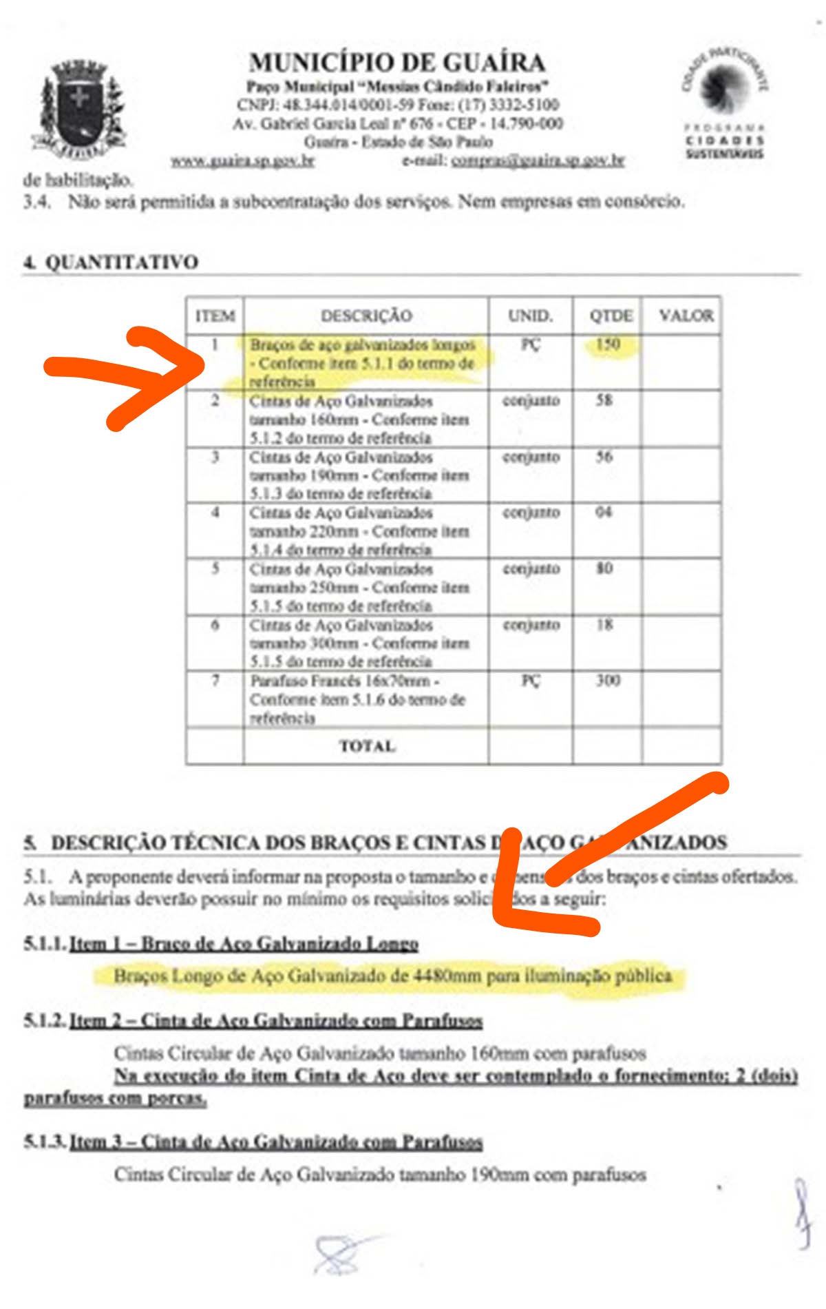 EM GUAÍRA: PREFEITO JUNÃO DIZ QUE RECEBEU MATERIAL ERRADO PARA ILUMINAÇÃO DO ANEL VIÁRIO, MAS EX-SUPERVISOR DO SERVIÇO, AFIRMA QUE LICITAÇÃO NÃO FOI FEITA