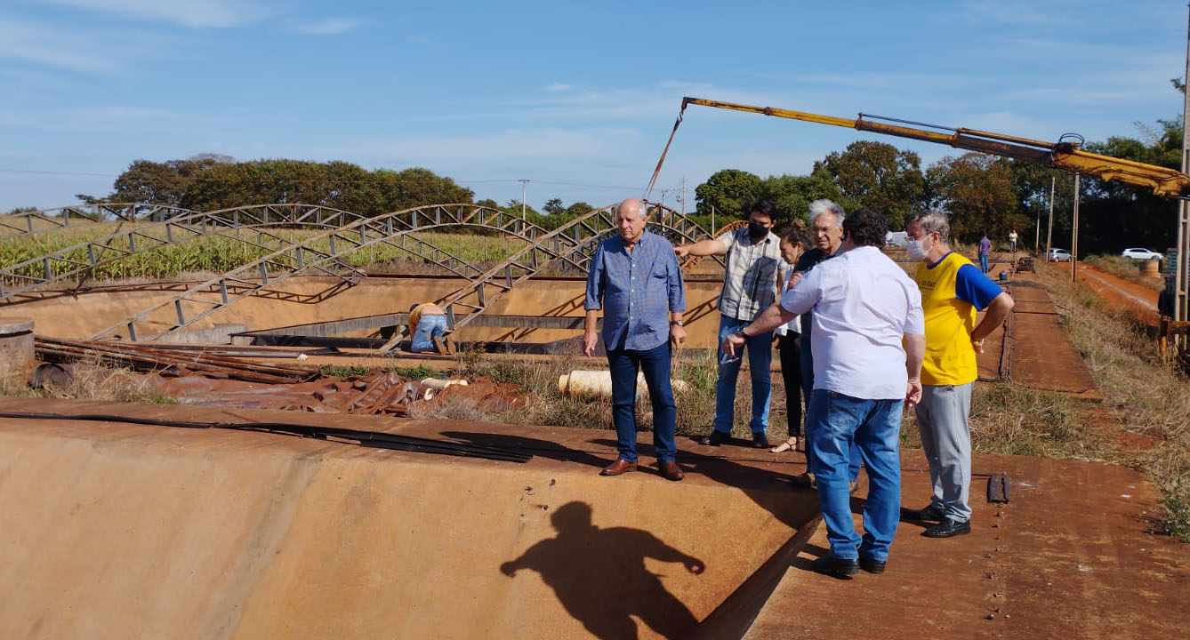 EM GUAÍRA: ADMINSTRAÇÃO DÁ SEQUENCIA AS OBRAS PARA CONCLUSÃO DA ESTAÇÃO DE TRATAMENTO DE ESGOTO