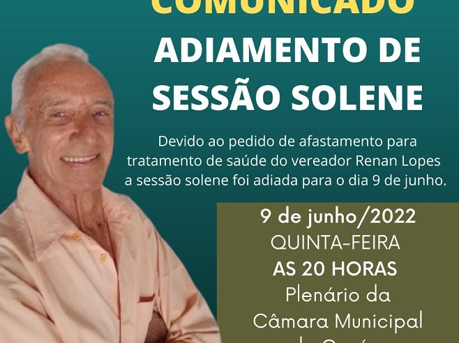 EM GUAÍRA: CÂMARA ADIA SESSÃO SOLENE DE ENTREGA DE TÍTULO AO EX-VEREADOR FIOTI DO GUARITÁ