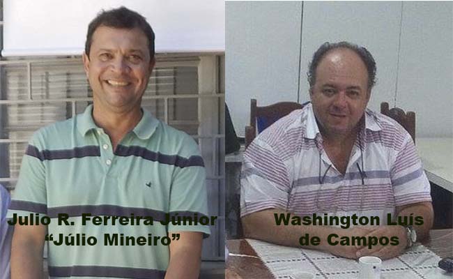 EM GUAÍRA: JÚLIO MINEIRO E WASHINGTON CAMPOS SERÃO HOMENAGEADOS, COM TÍTULOS, PELA CÂMARA MUNICIPAL