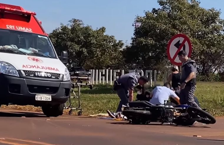 EM MIGUELÓPOLIS: BARRETENSE SOFRE ACIDENTE NO TREVO DE ACESSO À CIDADE