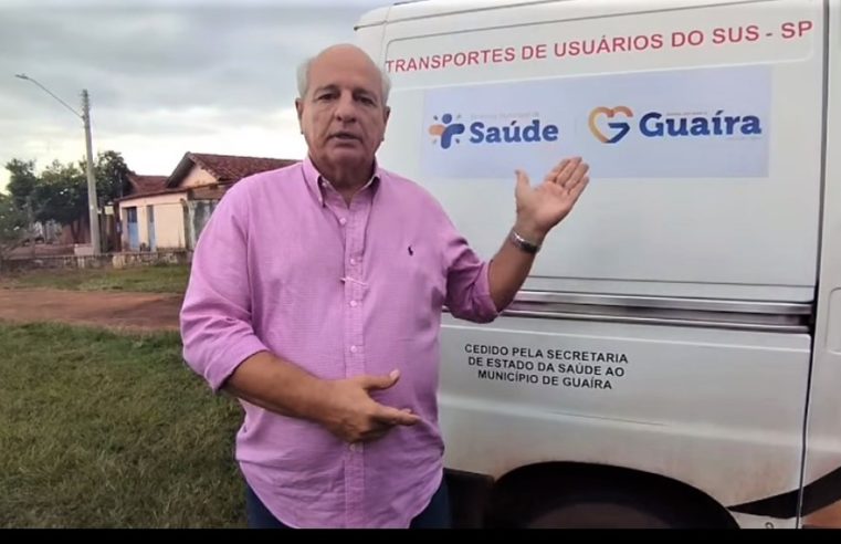 EM GUAÍRA: PREFEITURA DISPONIBILIZA AMBULÂNCIA PARA MORADORES DO GUARITÁ