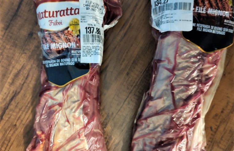 EM GUAÍRA: HOMEM É PRESO, EM FLAGRANTE, POR FURTO DE CARNE EM SUPERMERCADO