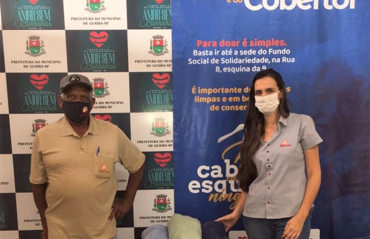 EM GUAÍRA: CAMPANHA DO AGASALHO 2022: FUNDO SOCIAL RECEBE DOAÇÃO DE COBERTORES DO GRUPO AGUETONI