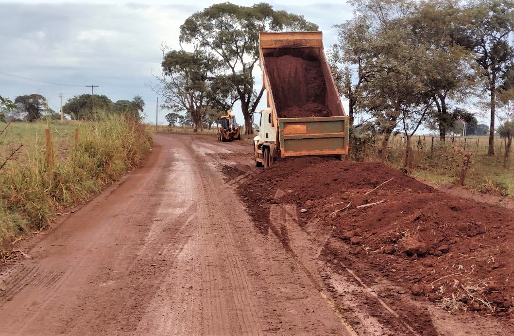 EM GUAÍRA: COM CHUVAS E PASSANDO POR MANUTENÇÃO ESTRADA DA MATA EXIGE CAUTELA DOS MOTORISTAS