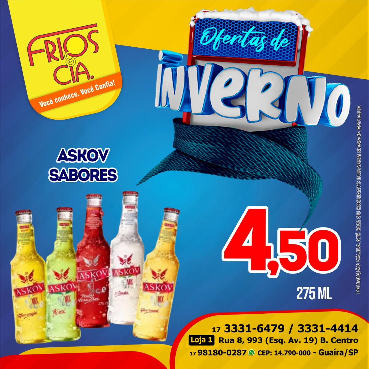 CONFIRA AS OFERTAS DESTA SEMANA DA FRIOS & CIA DE GUAÍRA. PREÇOS ESPECIAIS EM TODOS OS SETORES. APROVEITE!!!