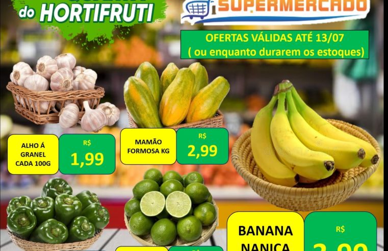 TERÇA E QUARTA DO HORTIFRUTI NO MURAISHI SUPERMERCADO. É ECONOMIADE VERDADE. APROVEITE!!!