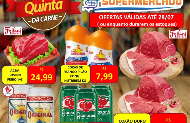 CHEGOU A QUINTA DAS CARNES NO MURAISHI SUPERMERCADO. MUITO MAIS ECONOMIA PARA VOCÊ. APROVEITE!!!