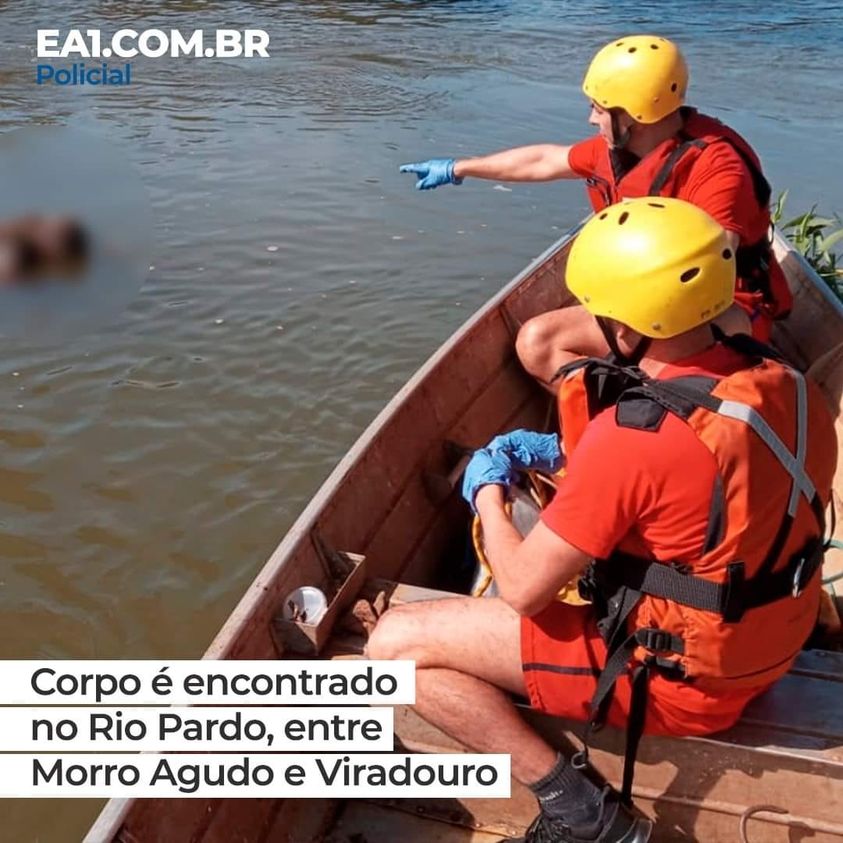 EM VIRADOURO: CORPO É ENCONTRADO NO RIO PARDO