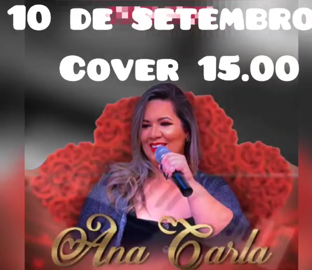 COLOQUE EM SUA AGENDA. ANA CARLA NO TRINK´S BAR, UM SHOW IMPERDÍVEL!!!