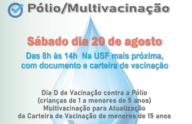 EM GUAÍRA: SÁBADO É DIA D DE MULTIVACINAÇÃO NAS UNIDADES DE SAÚDE DO MUNICÍPIO