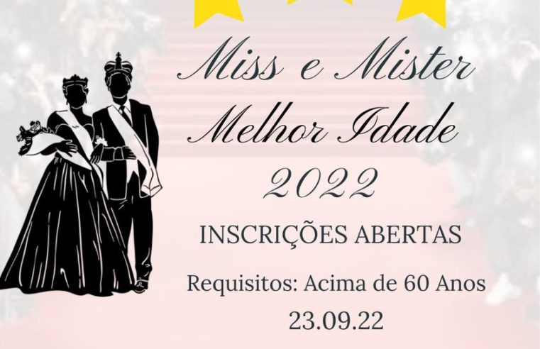 EM GUAÍRA: ACONTECE EM 23 DE SETEMBRO O CONCURSO MISS E MISTER MELHOR IDADE. INSCRIÇÕES ESTÃO ABERTAS