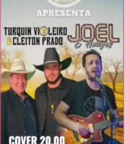 É HOJE: TURQUIN VIOLEIRO & CLEITON PRADO e JOEL & AMIGOS NO TRINK´S BAR. IMPERDÍVEL!!!