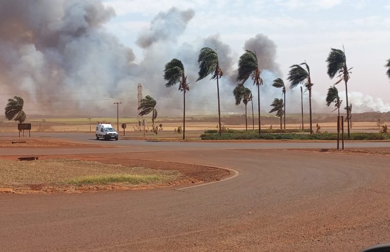 GRANDE INCÊNDIO EM JARDINÓPOLIS, ASSUSTA POPULAÇÃO DA REGIÃO