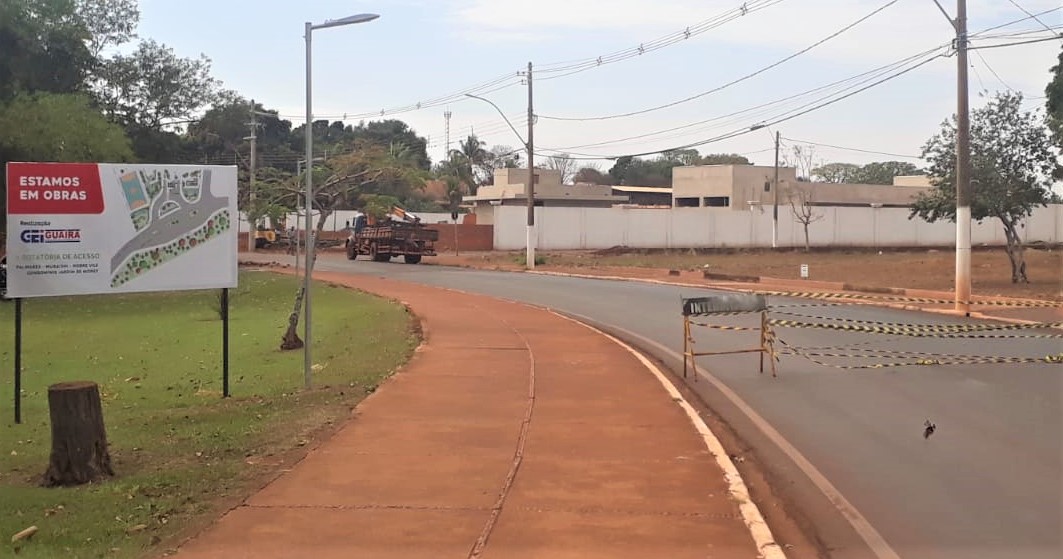 EM GUAÍRA: OBRA PARTICULAR INTEDITA TRÂNSITO NO PARQUE MARACÁ