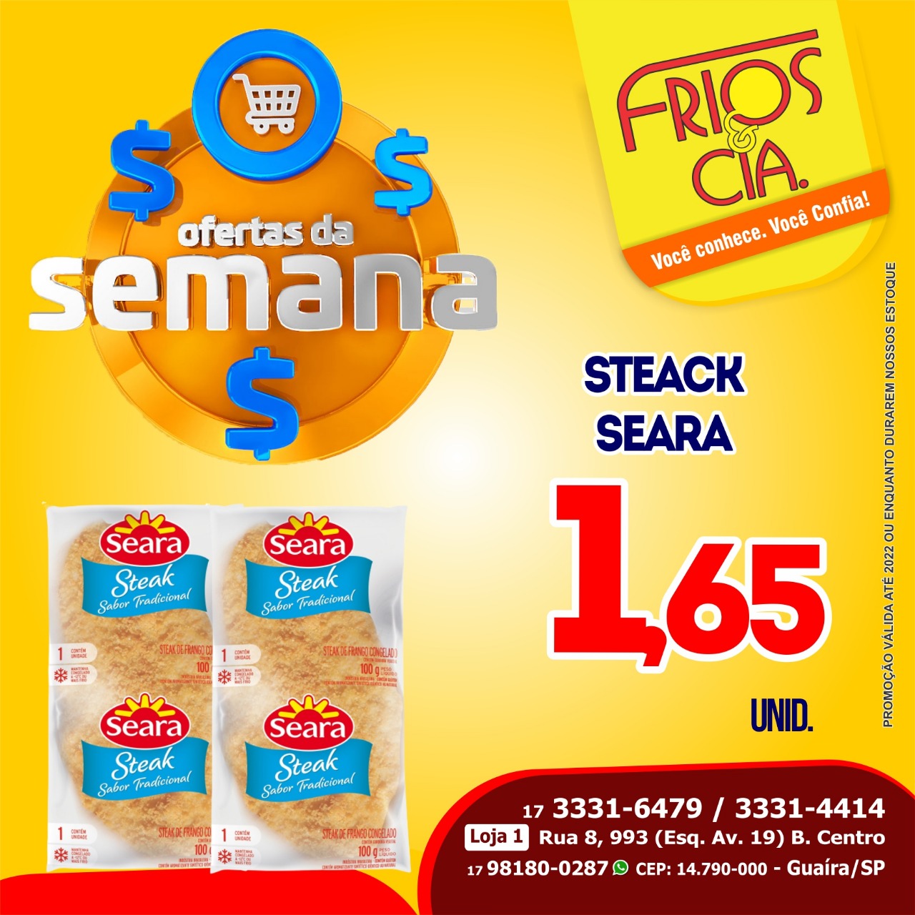 CONFIRA AS OFERTAS DESSA SEMANA DA FRIOS & CIA DE GUAÍRA. PREÇOS INCRÍVEIS EM TODOS OS SETORES!!!