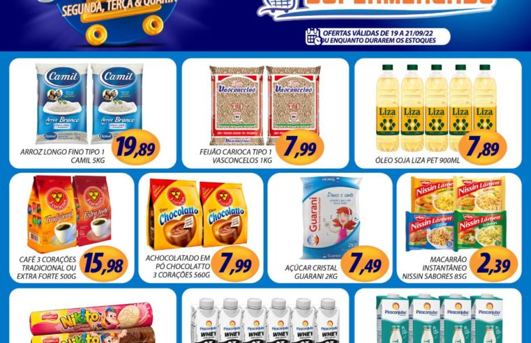 SEGUNDA, TERÇA E QUARTA COM MUITO MAIS ECONOMIA É NO MURAISHI SUPERMERCADO. APROVEITE!!!