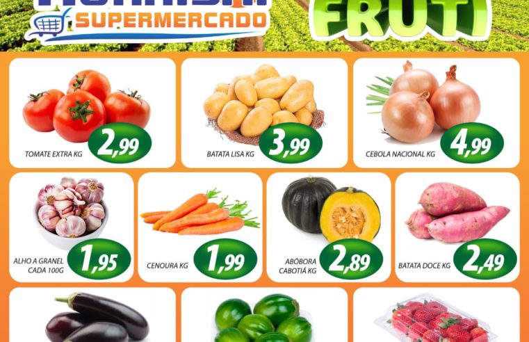 TERÇA E QUARTA DO HORTIFRUTI COM OFERTAS ESPECIAIS NO MURAISHI SUPERNERCADO. APROVEITE!!!