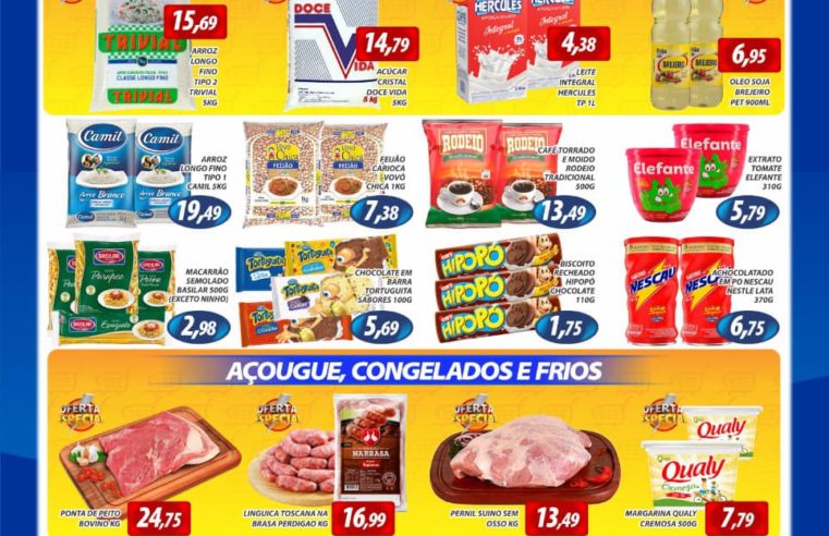 FIM DE SEMANA IMBATÍVEL NO MURAISHI SUPERMERCADO. PREÇOS ESPECIAIS EM TODOS OS SETORES. APROVEITE!!!