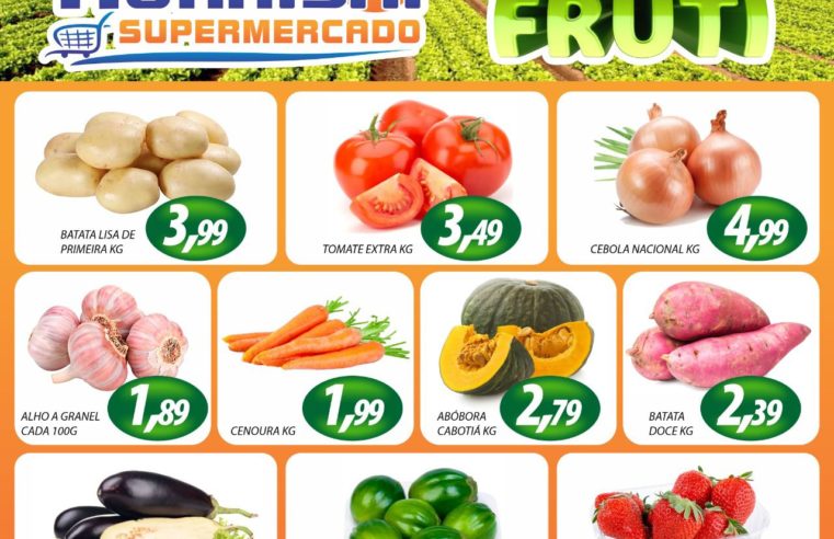 TERÇA E QUARTA DO HORTIFRUTI NO MURAISHI SUPERMERCADO. APROVEITE! É MUITO MAIS ECONOMIA!!!