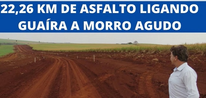 EDVALDO MORAIS ANUNCIA INÍCIO DAS OBRAS DE ASFALTAMENTO DA ESTRADA QUE LIGA GUAÍRA À MORRO AGUDO; VÍDEO