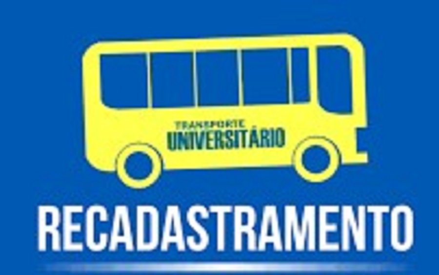 ATENÇÃO ESTUDANTES PARA O RECADASTRAMENTO PARA O AUXÍLIO TRANSPORTE