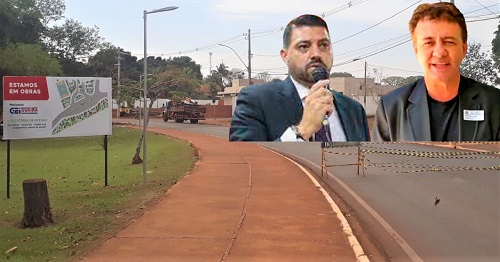 VEREADORES ANDRÉ E EDVALDO QUESTIONAM OBRAS DE ROTATÓRIA PARTICULAR NO PARQUE MARACÁ