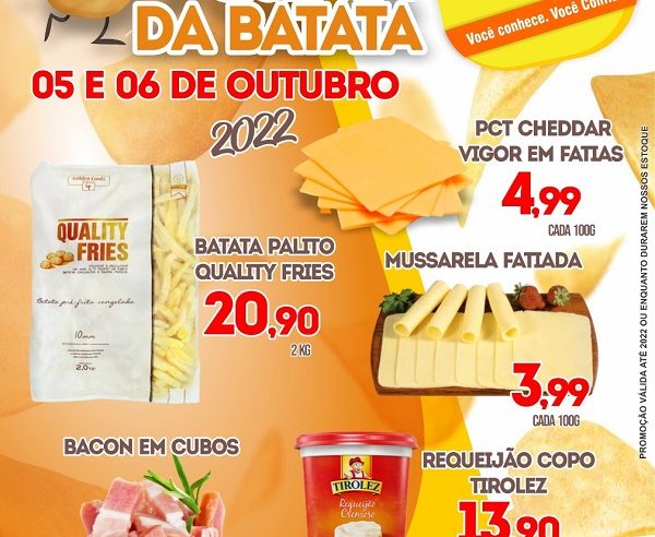 QUARTA E QUINTA DA BATATA PALITO NA FRIOS & CIA DE GUAÍRA. IMPERDÍVEL!!!